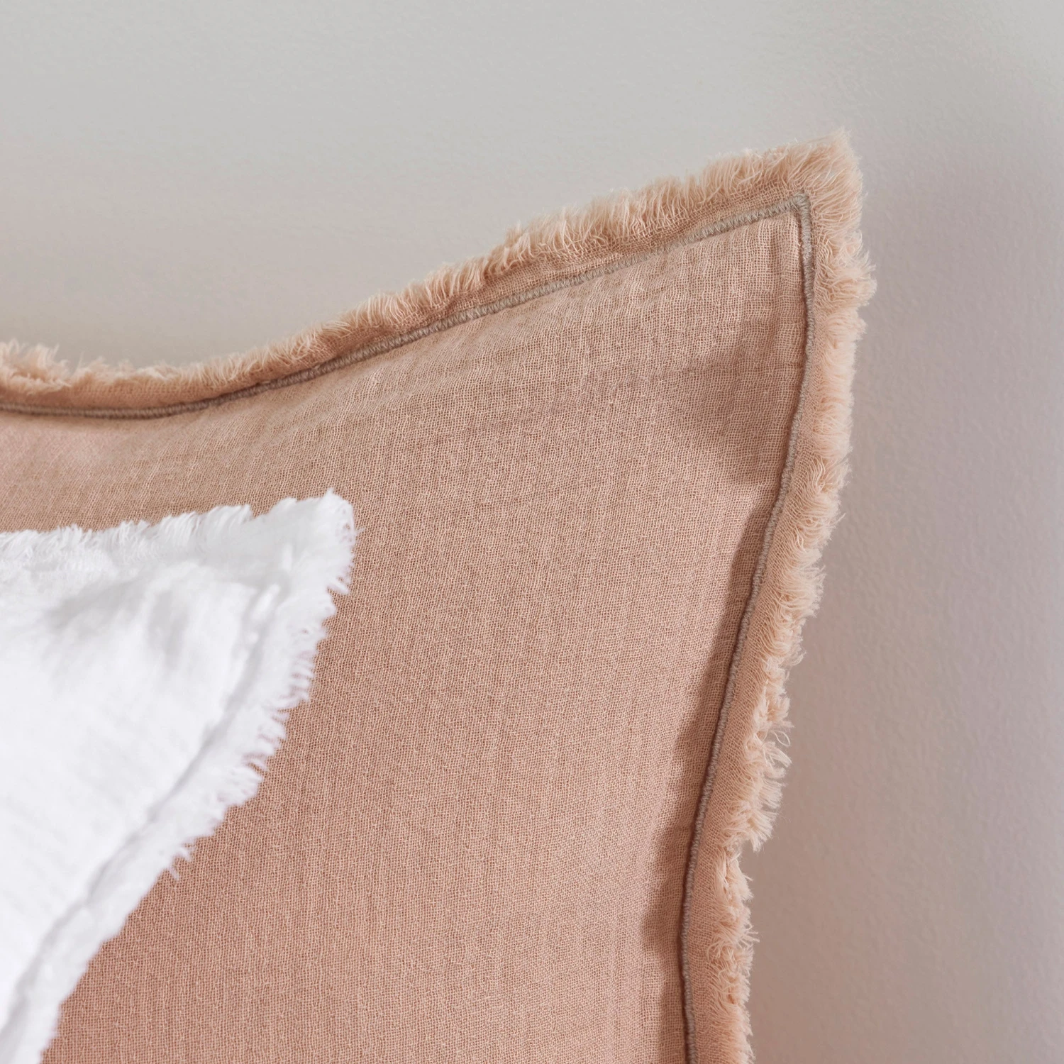 Lot De 2 Taies D'oreiller LOU Pêche Rosé 4 Lot De 2 Taies D'oreiller LOU Pêche Rosé – Image 4