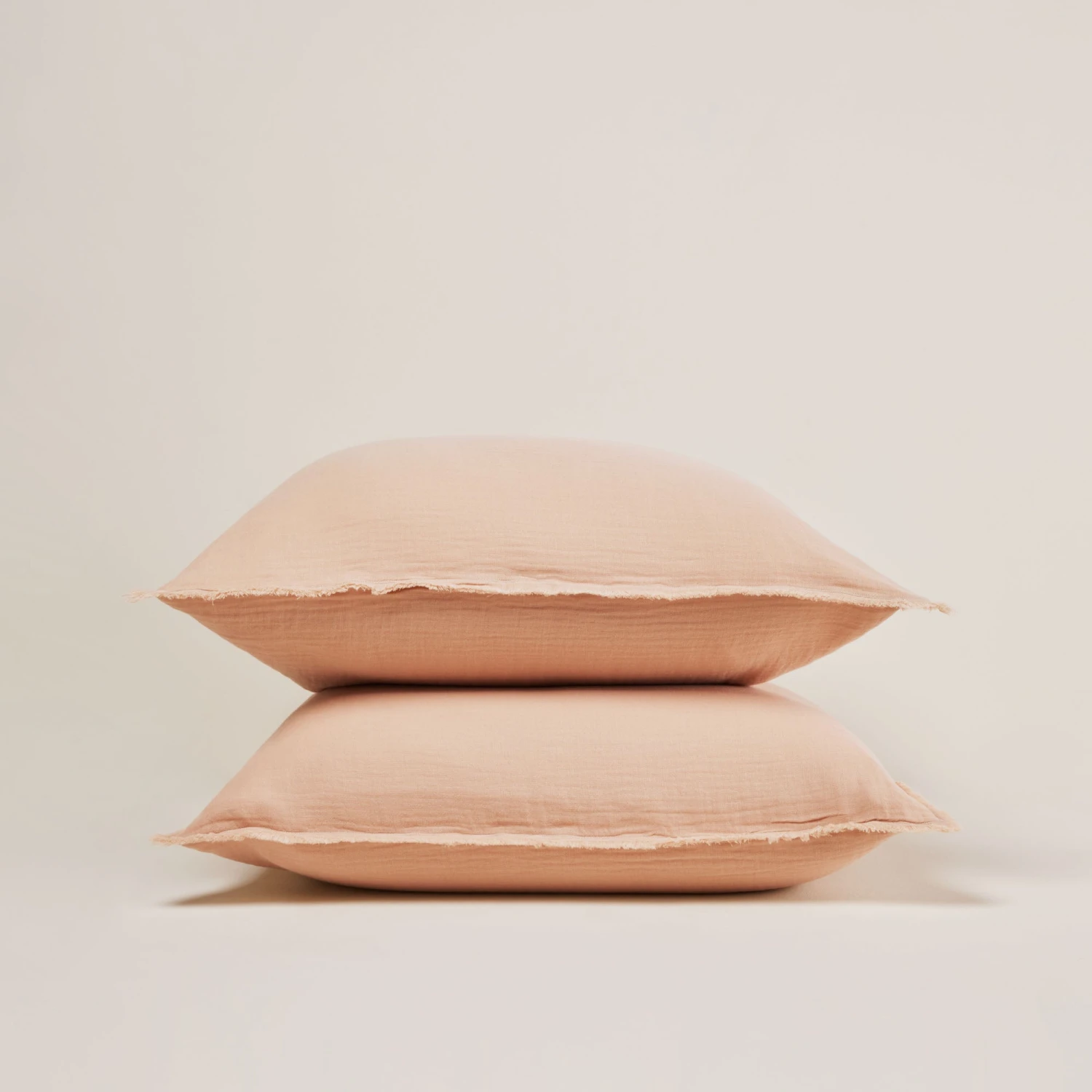 Lot De 2 Taies D'oreiller LOU Pêche Rosé 1 Lot De 2 Taies D'oreiller LOU Pêche Rosé