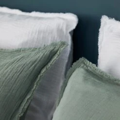 Lot De 2 Taies D'oreiller LOU Sauge -Maison Linge Magasin lot de 2 taies d oreiller LOU 007614 V3 C2 3