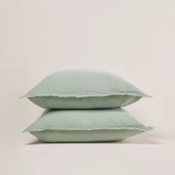 Lot De 2 Taies D'oreiller LOU Sauge -Maison Linge Magasin lot de 2 taies d oreiller LOU 007614 V3 C2 4