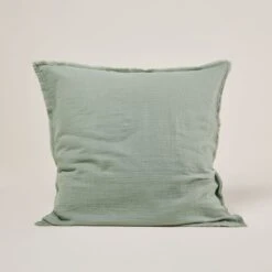 Lot De 2 Taies D'oreiller LOU Sauge -Maison Linge Magasin lot de 2 taies d oreiller LOU 007614 V3 C2 5