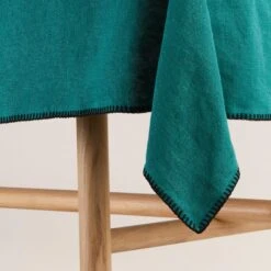 Nappe Rectangulaire NINO Lagon Et Feston Noir -Maison Linge Magasin nappe rectangulaire NINO 007345 B12FG 6