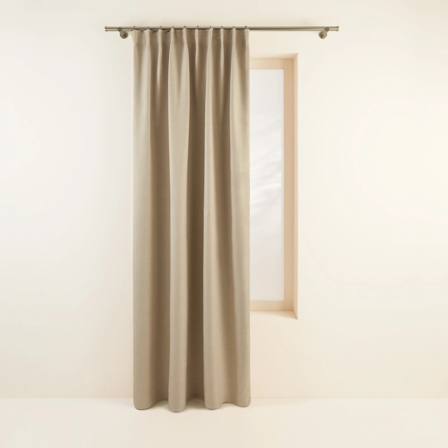 Occultant à Galon Fronceur LINA Naturel 4 Occultant à Galon Fronceur LINA Naturel – Image 4