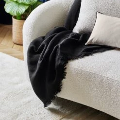 Plaid ALENA Noir De Mars 14 Plaid ALENA Noir De Mars -Maison Linge Magasin plaid ALENA 007668 G10 2