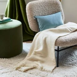 Plaid ALENA Neige De Méribel -Maison Linge Magasin plaid ALENA 007668 N1 1