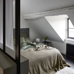 Plaid BATISTA Kaki Grisé -Maison Linge Magasin plaid BATISTA 007656 GV 2