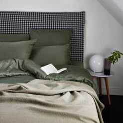 Plaid BATISTA Kaki Grisé