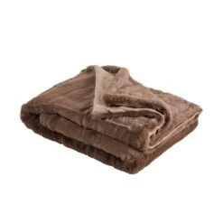 Plaid BIANCA Marron Glacé 17 Plaid BIANCA Marron Glacé -Maison Linge Magasin plaid BIANCA 006657 M packshot
