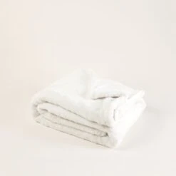 Plaid BIANCA Blanc Hermine -Maison Linge Magasin plaid BIANCA 006657 N1 4