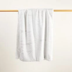 Plaid BIANCA Blanc Hermine -Maison Linge Magasin plaid BIANCA 006657 N1 8