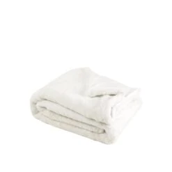 Plaid BIANCA Blanc Hermine -Maison Linge Magasin plaid BIANCA 006657 N1 packshot