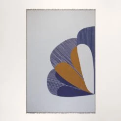 Plaid CALYPSO Bleu Marin Et Bronze -Maison Linge Magasin plaid CALYPSO 007815 BJ 5