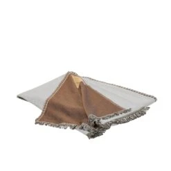 Plaid CALYPSO Bleu Marin Et Bronze -Maison Linge Magasin plaid CALYPSO 007815 BJ packshot