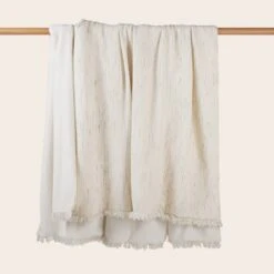 Plaid CHAMAUNY Blanc Marbré -Maison Linge Magasin plaid CHAMAUNY 009035 NG 8