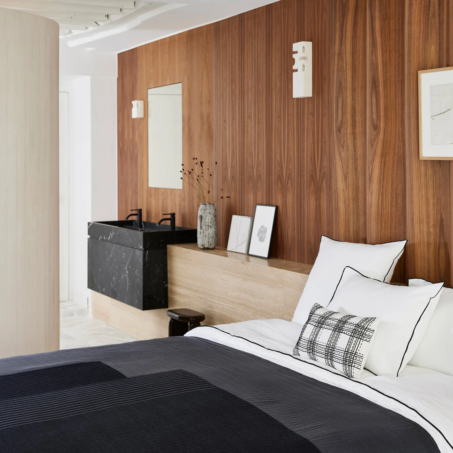 Plaid CHARLY Noir Graphite 3 Plaid CHARLY Noir Graphite – Image 3