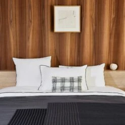 Plaid CHARLY Noir Graphite 16 Plaid CHARLY Noir Graphite -Maison Linge Magasin plaid CHARLY 007459 G10 3