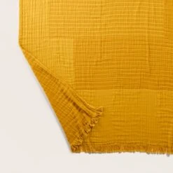 Plaid CHARLY Ocre -Maison Linge Magasin plaid CHARLY 007459 J17 5