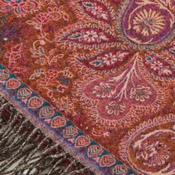 Plaid FARAH Rouge D'orient -Maison Linge Magasin plaid FARAH 005938 Z10 6