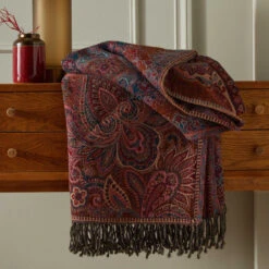 Plaid FARAH Rouge D'orient