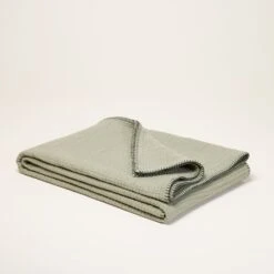 Plaid ILARIO Sauge Et Feston Noir -Maison Linge Magasin plaid ILARIO 007655 V3FG 4