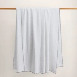 Plaid ILARIO Blanc Et Feston Noir -Maison Linge Magasin plaid ILARIO 007655 WFG 8