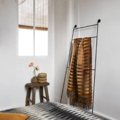 Plaid KHAN Graphite -Maison Linge Magasin plaid KHAN 004962 G1 2