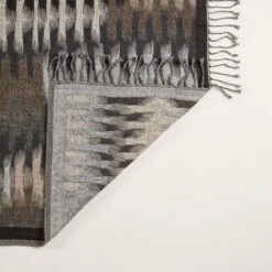 Plaid KHAN Graphite -Maison Linge Magasin plaid KHAN 004962 G1 7