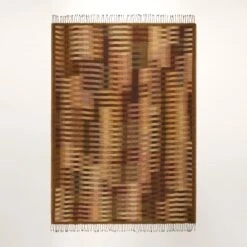 Plaid KHAN Ocre -Maison Linge Magasin plaid KHAN 004962 J18 5