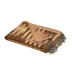 Plaid KHAN Ocre -Maison Linge Magasin plaid KHAN 004962 J18 packshot