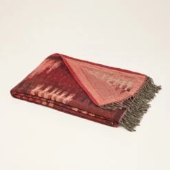 Plaid KHAN Grenat -Maison Linge Magasin plaid KHAN 004962 R18 4