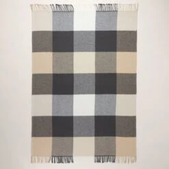 Plaid LIVIA Anthracite -Maison Linge Magasin plaid LIVIA 007270 G6 5