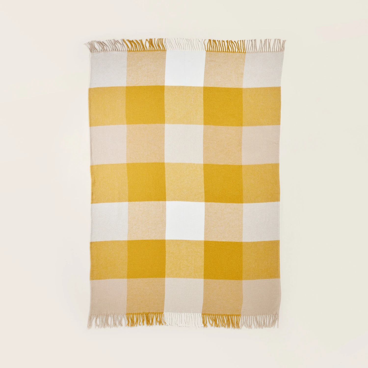 Plaid LIVIA Jaune Maïs 2 Plaid LIVIA Jaune Maïs – Image 2