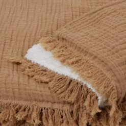 Plaid NOORFOLK Caramel -Maison Linge Magasin plaid NOORFOLK 009036 M 6