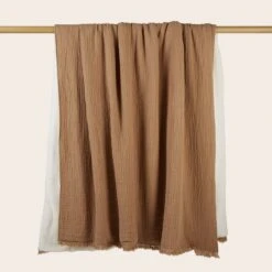 Plaid NOORFOLK Caramel -Maison Linge Magasin plaid NOORFOLK 009036 M 8