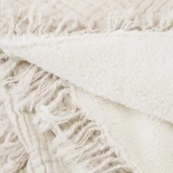 Plaid NOORFOLK Blanc Ivoire -Maison Linge Magasin plaid NOORFOLK 009036 N1 6