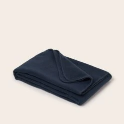 Plaid SWAHN Bleu Navy -Maison Linge Magasin plaid SWAHN 008971 B20 4