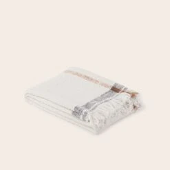 Plaid YOSEF Ivoire -Maison Linge Magasin plaid YOSEF 008897 N1 4