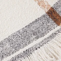 Plaid YOSEF Ivoire -Maison Linge Magasin plaid YOSEF 008897 N1 6