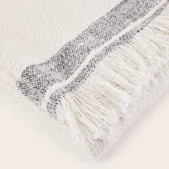 Plaid YOSEF Ivoire -Maison Linge Magasin plaid YOSEF 008897 N1 9