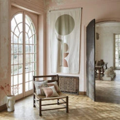 Rideau à Coulisse PILAR Naturel Et Terracota -Maison Linge Magasin rideau a coulisse PILAR 007554 NN 1