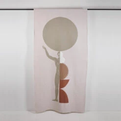 Rideau à Coulisse PILAR Naturel Et Terracota -Maison Linge Magasin rideau a coulisse PILAR 007554 NN 4