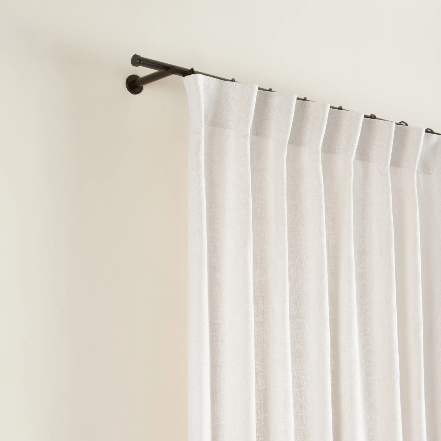 Rideau à Galon Fronceur AUBIN Blanc Naturel 1 Rideau à Galon Fronceur AUBIN Blanc Naturel