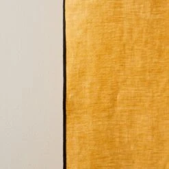 Rideau à Galon Fronceur CARLINA Ocre Et Bourdon Noir -Maison Linge Magasin rideau a galon fronceur CARLINA 006041 J18G 8