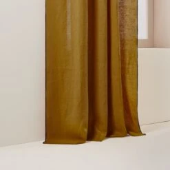 Rideau à Galon Fronceur CARLINA Bronze Et Bourdon Noir -Maison Linge Magasin rideau a galon fronceur CARLINA 006041 M8G 6