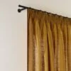 Rideau à Galon Fronceur CARLINA Bronze Et Bourdon Noir
