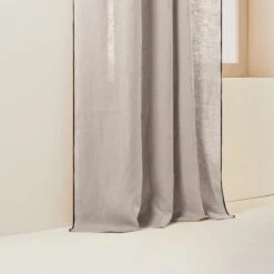 Rideau à Galon Fronceur CARLINA Ficelle Et Bourdon Noir -Maison Linge Magasin rideau a galon fronceur CARLINA 006041 N3G 6