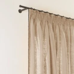 Rideau à Galon Fronceur CARLINA Sable Et Bourdon Noir -Maison Linge Magasin rideau a galon fronceur CARLINA 006041 N4G 5