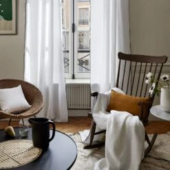 Rideau à Galon Fronceur CARLINA Blanc Pur Et Bourdon Noir -Maison Linge Magasin rideau a galon fronceur CARLINA 006041 WG 2