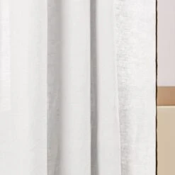 Rideau à Galon Fronceur CARLINA Blanc Pur Et Bourdon Noir -Maison Linge Magasin rideau a galon fronceur CARLINA 006041 WG 7