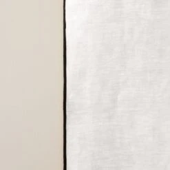 Rideau à Galon Fronceur CARLINA Blanc Pur Et Bourdon Noir -Maison Linge Magasin rideau a galon fronceur CARLINA 006041 WG 8